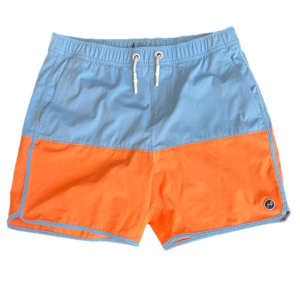Johnnie-O Tully Half Elastic Swim‎ Trunk Surf Shorts Boys SZ 14